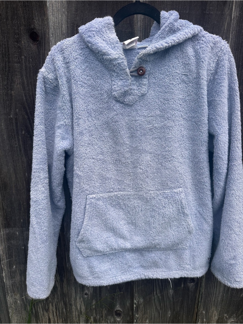 Birdwell Beach Britches Light Blue Baja Terry Fleece Hoodie with Drawcord